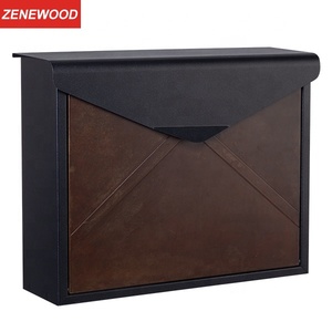 Mailbox Zenewood Steel Outdoor Wall Mounted Mailbox Letter Box/W1812R