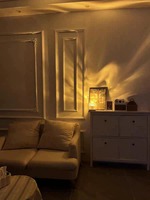 Lampe de table Senya-Pro Mini, design carré créatif, 3CCT/RGB, intensité variable, design moderne, lumière de nuit à effet d'ondulation d'eau, ambiance étoilée