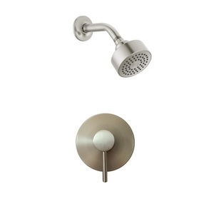 Robinet de douche encastré à fonction unique au design moderne avec commande murale pour salle de bain et appartement - Product Image 4