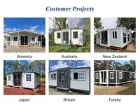Maisons modulaires de luxe de 20 pieds, modèle chinois, extensibles, préfabriquées, conteneurs modulaires, cabines portables, faciles à assembler