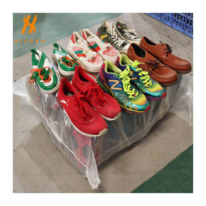 Hot Selling in Boxes Bales-baby-second-hand-shoes Cameroon Men Woman Used Shoes Export to Africa