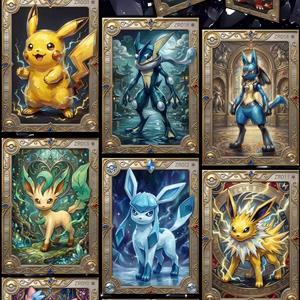 Tarjeta Coleccionable de Juego de Cartas Intercambiables DM Pokemoned, Impresa a Todo Color en Metal, Divertida, Dorada, Plateada, Rara, Charizard, Pikachu, Mewtwo Vmax, Cuadrada - Product Image 2