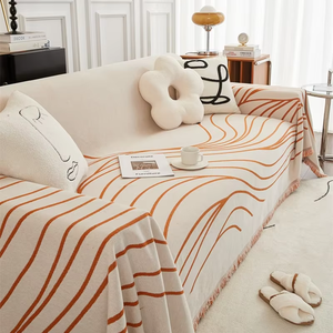 Housse de <span class=keywords><strong>canapé</strong></span> sectionnel unie lavable en gros pour <span class=keywords><strong>canapé</strong></span> 3 places, <span class=keywords><strong>protection</strong></span> universelle <span class=keywords><strong>anti</strong></span>-<span class=keywords><strong>chien</strong></span> avec pompons - Product Image 4