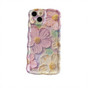 เคสโทรศัพท์กันกระแทก TPU ลายดอกไม้ 3 มิติ สำหรับ iPhone ดีไซน์ลายดอกไม้พาสเทล - Product Image 2