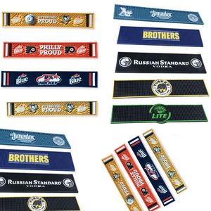 Fabricante de la Ciudad de Los Ángeles, OEM, Moldeo Personalizado, Alfombrillas de Goma de Silicona para Bar, Alfombrillas de Goma de PVC para Bebidas con Logotipo - Product Image 2