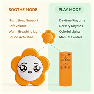 Machine à Sons Apaisants pour Bébé avec Télécommande, Lumière Nocturne Douce et Son de Bruit Blanc, Jouet OEM pour l'Endormissement - Product Image 4