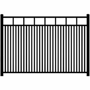 Clôture de jardin polyvalente en métal 2-en-1 Installation facile avec panneau supplémentaire de piquet pour chiot Style piquet plat Bois traité thermiquement - Product Image 4