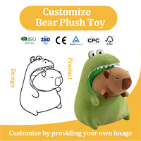 Jouets en peluche personnalisés Kapibara crocodile Capybara Peluche poupée Oreiller Poupée en peluche