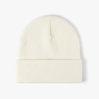 Bonnet d'hiver tricoté en acrylique uni avec revers, pour le ski et l'extérieur, personnalisable OEM, couleur unie, unisexe, camouflage, avec nœuds, vente en gros