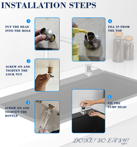 Cucina in acciaio inox distributore di sapone <span class=keywords><strong>per</strong></span> le mani pressato zinco lavello <span class=keywords><strong>detersivo</strong></span> <span class=keywords><strong>per</strong></span> <span class=keywords><strong>piatti</strong></span> PP bottiglia <span class=keywords><strong>per</strong></span> alberghi - Product Image 6