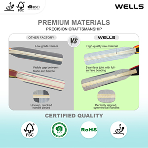 ไม้ปิงปองกลางแจ้งปรับแต่งได้ไม้ตีปิงปองทนทานพร้อมฐานคาร์บอนไฟเบอร์ - Product Image 2