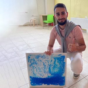 Tappeto Sensoriale Tattile Liquido Atossico Personalizzato, Giocattoli Sensoriali per Bambini da Interno, Piastrelle in Vinile Rimovibili, <span class=keywords><strong>Pavimento</strong></span> in Gel Colorato in <span class=keywords><strong>PVC</strong></span> - Product Image 1