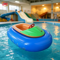 Bateau tamponneur aquatique coloré pour adulte, bateau tamponneur aquatique avec batterie pour 1 personne