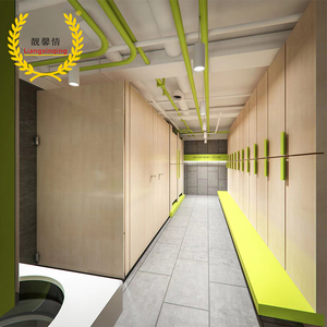 Casillero de Gimnasio Impermeable de Tablero Fenólico con Almacenamiento para Vestuario de Centro Comercial o Uso en Villa, 2 Casilleros Compactos 2 2 - Product Image 6