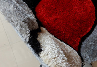 En gros Design Moderne Salon De Luxe Polyester 3D Sol Shaggy Tapis
