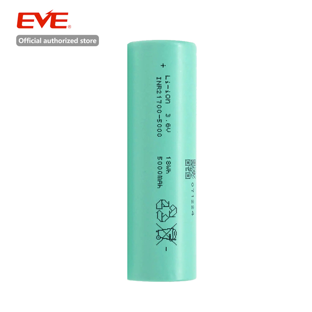 EVE 21700-50PL Tablesss 21700 5000Mah 70A Cylindrical Rechargeable Lithium Ion Battery for Portable Consumer Electronics