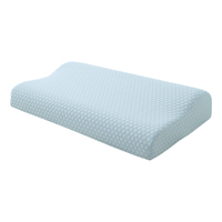 Oreiller cervical orthopédique respirant en mousse à mémoire de forme ergonomique, réglable pour un sommeil confortable