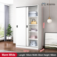 Armoire de chambre moderne KUAVEE sur mesure pour toute la maison, en matériaux écologiques, avec portes coulissantes