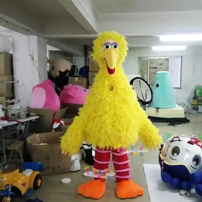 Enjoyment CE sesame street movie cartoon yellow big bird mascot costume for Halloween