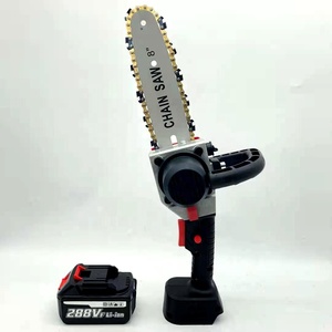 8in Rechargeable Lithium <b>Power</b> Cordless Chainsaw Mini Chain <b>Saw</b> Portable One-handed <b>Saw</b> for Fruit Tree Pruning - Product Image 6