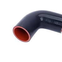 Tuyau coudé en silicone résistant aux hautes températures, 45/90 degrés, tuyau courbé en silicone renforcé pour radiateur automobile