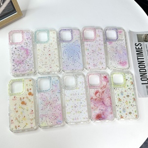 Étui de téléphone portable antichoc avec motif mignon en paillettes époxy 360 Fashion Design pour POVA <span class=keywords><strong>7</strong></span> 4G - Product Image 6