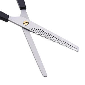 Lubanzuo Hair Thinning <b>Shears</b> Stainless Steel <b>Long</b> <b>Handle</b> Professional Barber Scissors For Bangs Trimming - Product Image 4