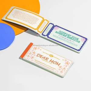 Impression de papier personnalisé Bons de remerciement coloré déchirer amour carnet de coupons <span class=keywords><strong>pour</strong></span> cadeau de fête <span class=keywords><strong>des</strong></span> mères - Product Image 3