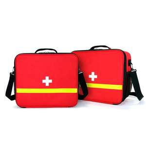 Bolsa médica Estuches impermeables de supervivencia de emergencia Caja de bolsa roja de primeros auxilios médica Botiquín de primeros auxilios para el hogar - Product Image 2
