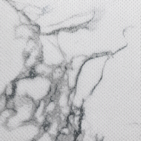 Dalle en pierre frittée blanche à motif floral audacieux 1600x3200mm, carrelage en porcelaine effet marbre haute contrastation pour mur TV de hall moderne