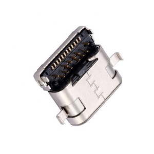 USB 3.1 Type <strong>C</strong> 24 Pin Female <strong>Connector</strong> Sinking Plate Horizontal SMT+DIP Mounting <strong>Double</strong> Shell USB <strong>Connector</strong> - Product Image 6