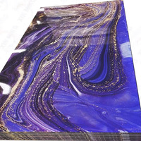Zhanyu nuevo 3mm UV mármol acrílico plástico techo translúcido decorativo 3D HOJA DE PVC tablero de panel de revestimiento de paredes