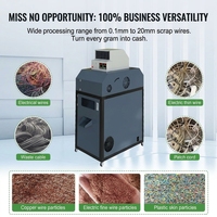 Granulateur automatique de fil métallique à petite échelle, niveau d'entrée, GR-200 |   Machine de recyclage de câbles en cuivre mini 60-80 kg/h, contrôlée par PLC