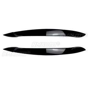 สติ๊กเกอร์ติดคิ้วไฟหน้ารถยนต์สีดำเงา/ลายคาร์บอน สำหรับ BMW X5 E70 ปี 2008-2013 - Product Image 2