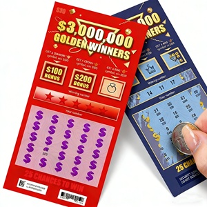 Tarjeta Rasca y Gana Personalizada, <span class=keywords><strong>Tarjetas</strong></span> de Lotería Rasca y Gana con Diseño Gratuito, Tarjeta de Lotería Rasca y Gana de la Suerte - Product Image 6