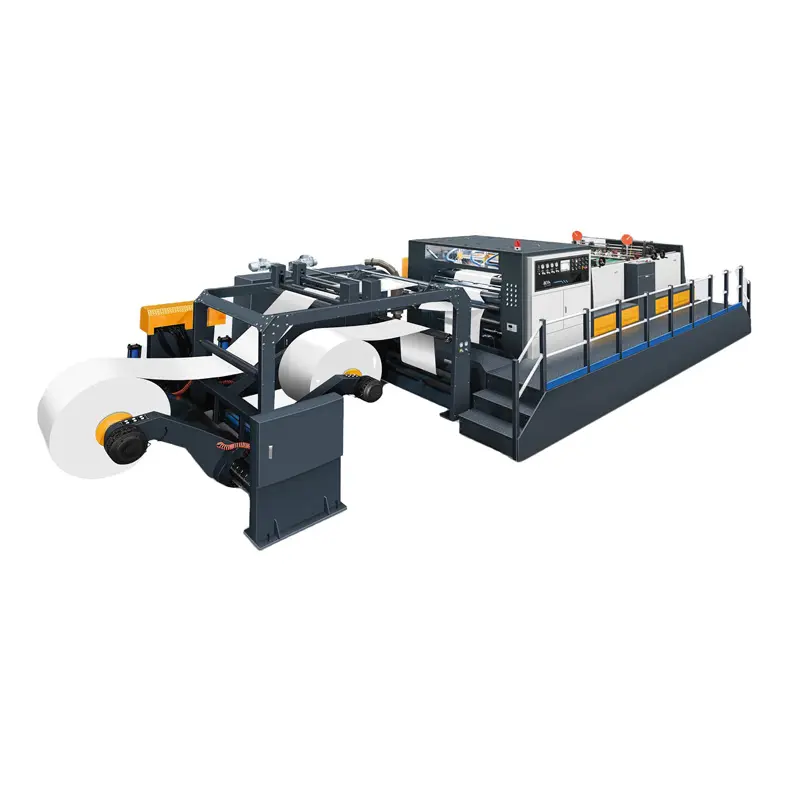 [JT-SM1700]CE Certificated Synchro- fly Twin Knife Double Rotary Paper Cutting Machine Roll Paper Sheetting Machine