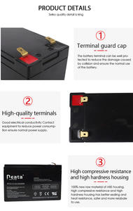 Neata глубокий цикл 12 В 7AH гель 8AH 9AH <span class=keywords><strong>10AH</strong></span> 12AH свинцово-кислотный MF 12 вольт перезаряжаемый герметичный свинцово-кислотный аккумулятор - Product Image 4