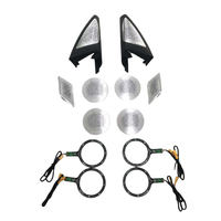 Cache-haut-parleur LED argenté populaire avec éclairage d'ambiance pour BMW X3 G01/G08 – Accessoires de modification intérieure de voiture