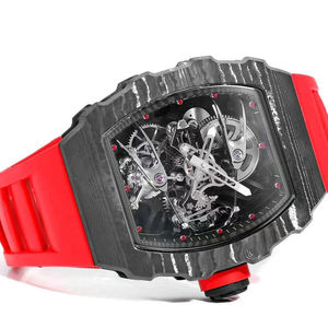 นาฬิกาข้อมือผู้ชายระบบจักรกลคุณภาพสูง ดีไซน์ทันสมัยขายดีประจำปี 2025 ตัวเรือนคาร์บอนไฟเบอร์ พร้อมกลไกตูร์บิญอง - Product Image 2