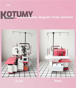 Máy gia dụng điện máy tính để bàn overlock máy may nhỏ bốn dòng điện máy tính để bàn cạnh máy tính ràng buộc 220V - Product Image 5