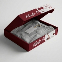 Boîte d'expédition en carton ondulé écologique avec logo de marque personnalisé, fermeture magnétique, doublure en éponge, matériaux recyclés, couleur personnalisée