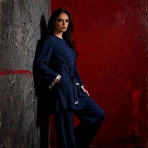 Abaya de luxe élégante en polyester patchwork de haute qualité pour femmes musulmanes, robe de soirée, vente en gros - Product Image 3