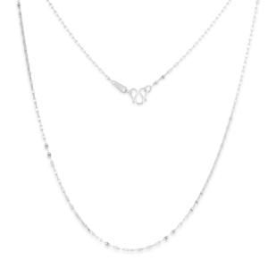 Collier avec pendentif élégant et minimaliste, brillant, blanc uni, Pt950, pour femmes, usage quotidien, accessoire de bijouterie de luxe - Product Image 4