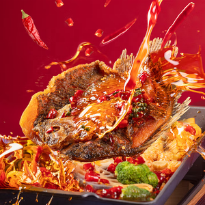 Tilapia picante congelada Lista para cocinar Pescado chino Mala Tilapia a la parrilla Pescado congelado precocinado - Product Image 5