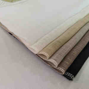 Cortina de gasa de lino y poliéster, tela transparente barata para sala de estar, <span class=keywords><strong>Luisa</strong></span>-3, gran oferta - Product Image 3