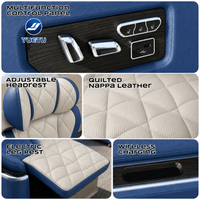 Siège de voiture électrique VIP de luxe modifié pour l'intérieur, avec massage et ventilation, pour Toyota Hiace Van Alphard