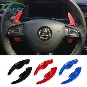 Palette de changement de vitesse pour volant <span class=keywords><strong>Skoda</strong></span> Octavia Fabia Scala Superb <span class=keywords><strong>Scout</strong></span> RS VRS MK3 <span class=keywords><strong>Scout</strong></span>, extension de volant, palettes de changement de vitesse DSG, autocollant - Product Image 4