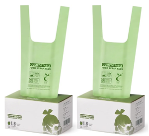 Nhà Máy Bán buôn tùy chỉnh PLA T-Shirt Túi cho siêu thị sử dụng phân hủy sinh học Thùng rác Túi - Product Image 5