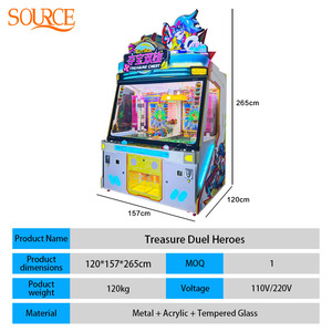 Machine à poussoir de pièces SOURCE Premium Treasure Chest pour deux joueurs, offre spéciale, haute rentabilité, récompense par loterie pour parc d'attractions intérieur - Product Image 4