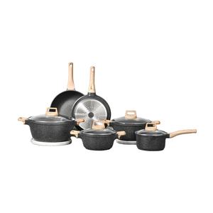 Nuevo Juego de Utensilios de Cocina de 8 Piezas de <span class=keywords><strong>Granito</strong></span> Beige con Fondo de Inducción, Juego de Gran Venta - Product Image 2